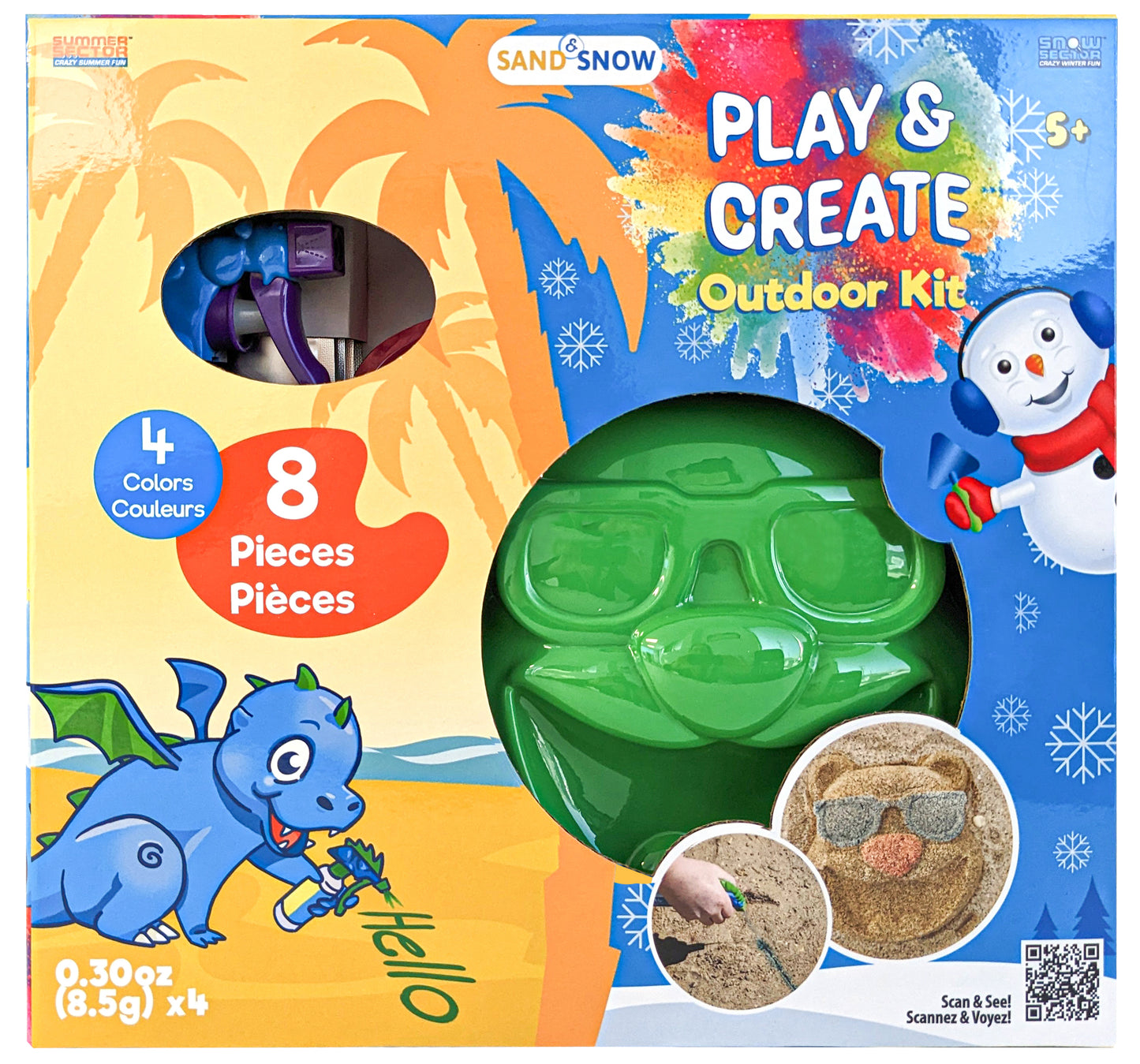 Kit d'extérieur pour sable et neige - 8 pièces