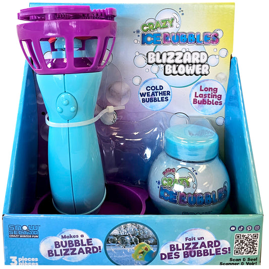 Blizzard Blower | Crazy Ice Bubbles™ Original Winter Bubble Formula 3.5 oz by Wishbone