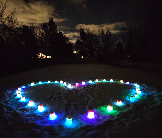 Snow Candles LEDs 3 Pack