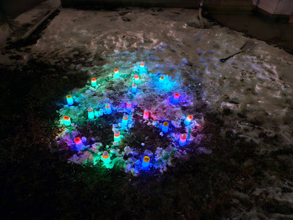 Lot de 3 bougies LED pour la neige