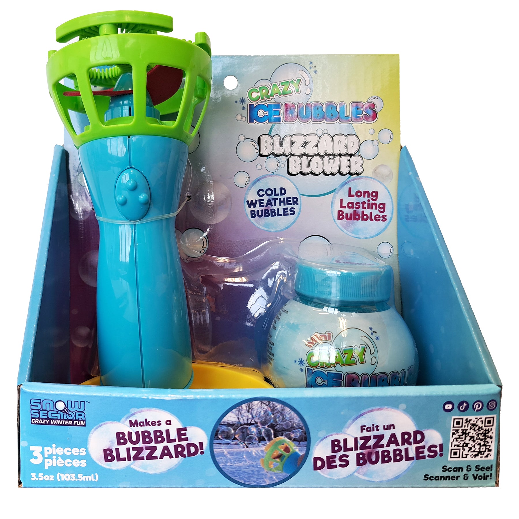 Blizzard Blower | Crazy Ice Bubbles™ Original Winter Bubble