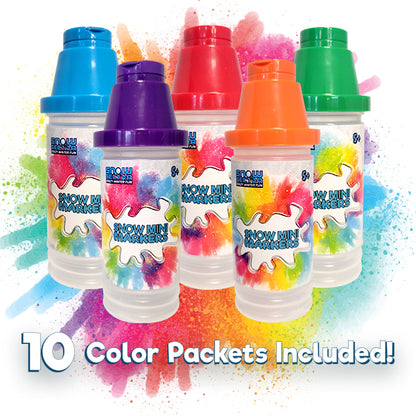 Color the Snow 5 Mini Markers and 10 color packets