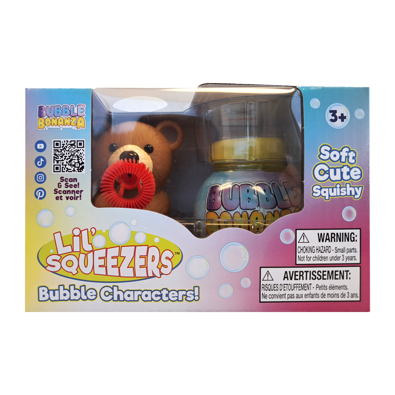 Lil'Squeezer Bubble Blower Brown Bear