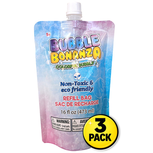 Bubble Bonanza Refill Bag 3x16oz (1.36 Litres)