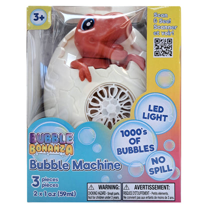 Dinosaur Egg Bubble Blower | LED No Spill Bubble Machine