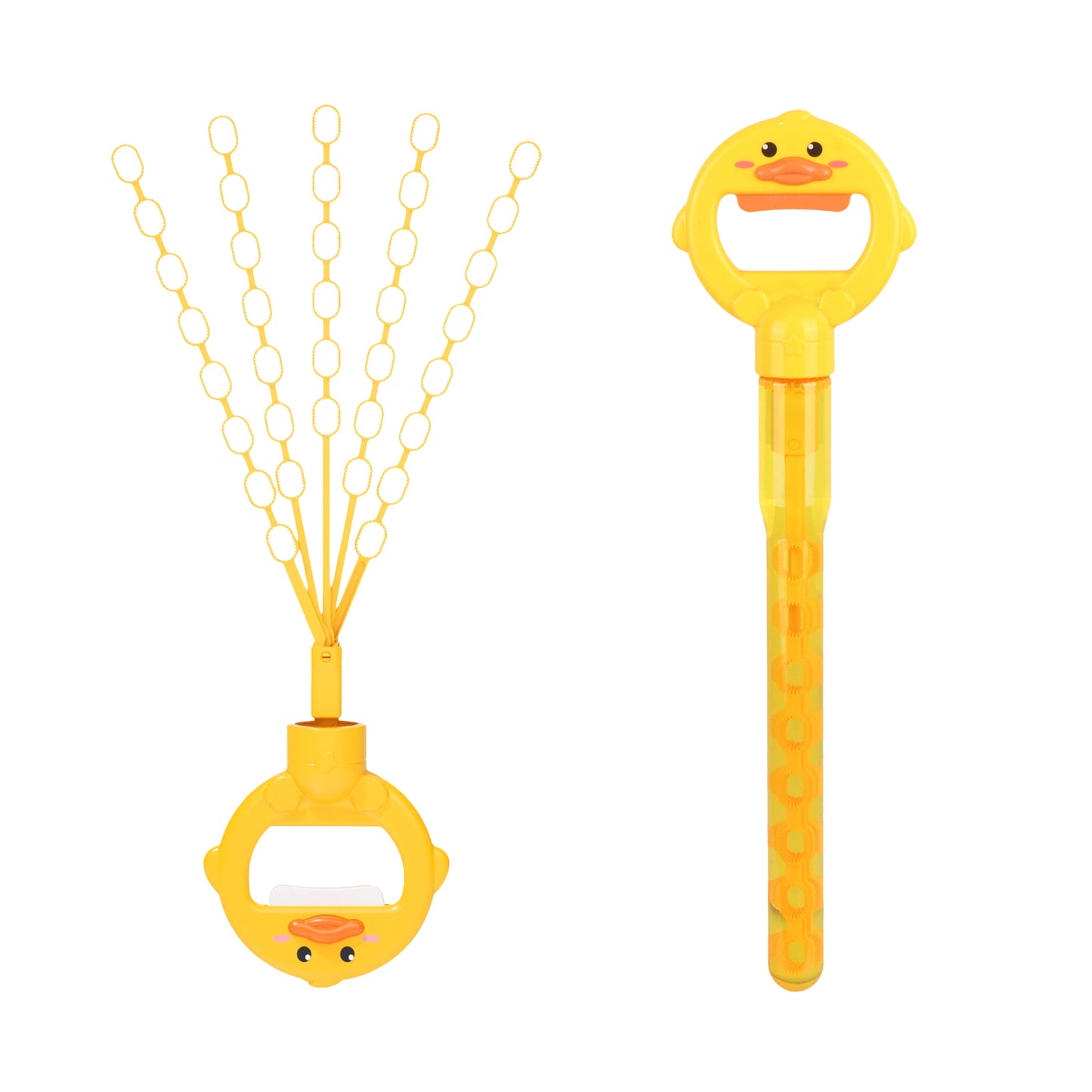 Duck 5 Wands Bubble Stick 2 Pack | Multi Wand Bubble Maker for Kids