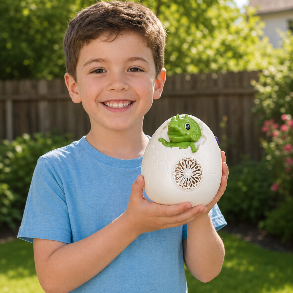 Dinosaur Egg Bubble Blower | LED No Spill Bubble Machine