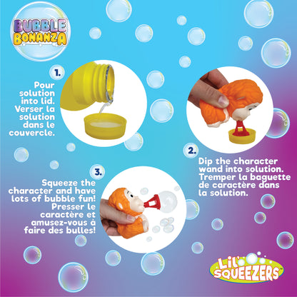 Squeeze Bubble Toy for Kids | Lil'Squeezer Bubble Blower Monkey