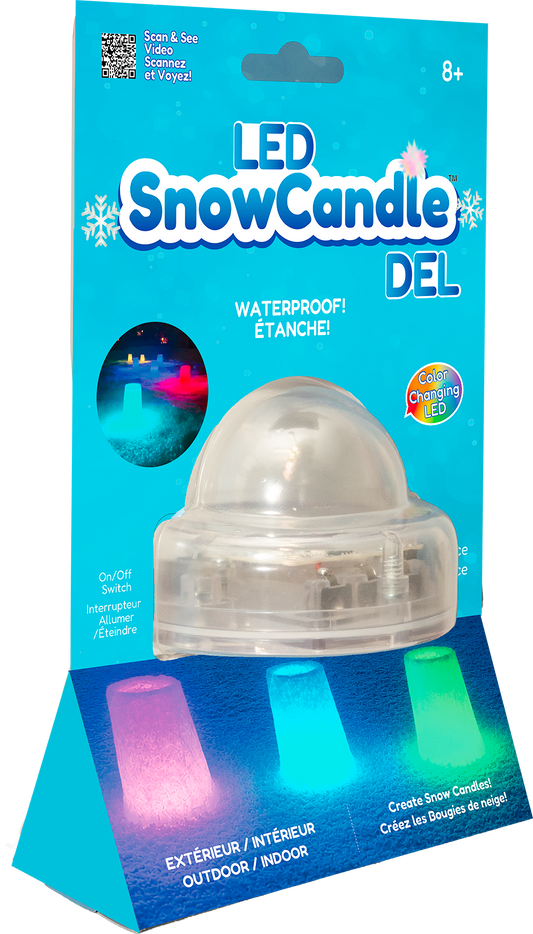 LED Snow Candle