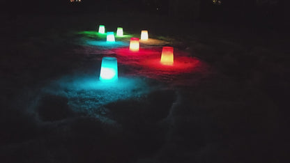 Lot de 3 bougies LED pour la neige