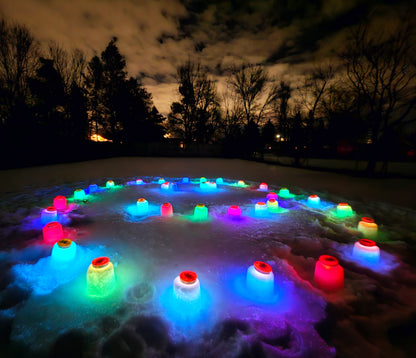 Snow Candles LEDs 3 Pack